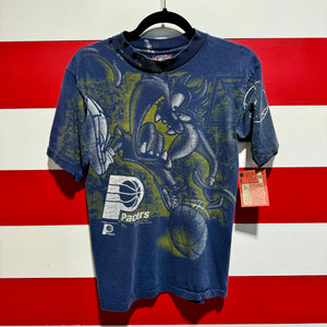 90s Pacers Taz Magic Johnson T’s All Over Print Shirt