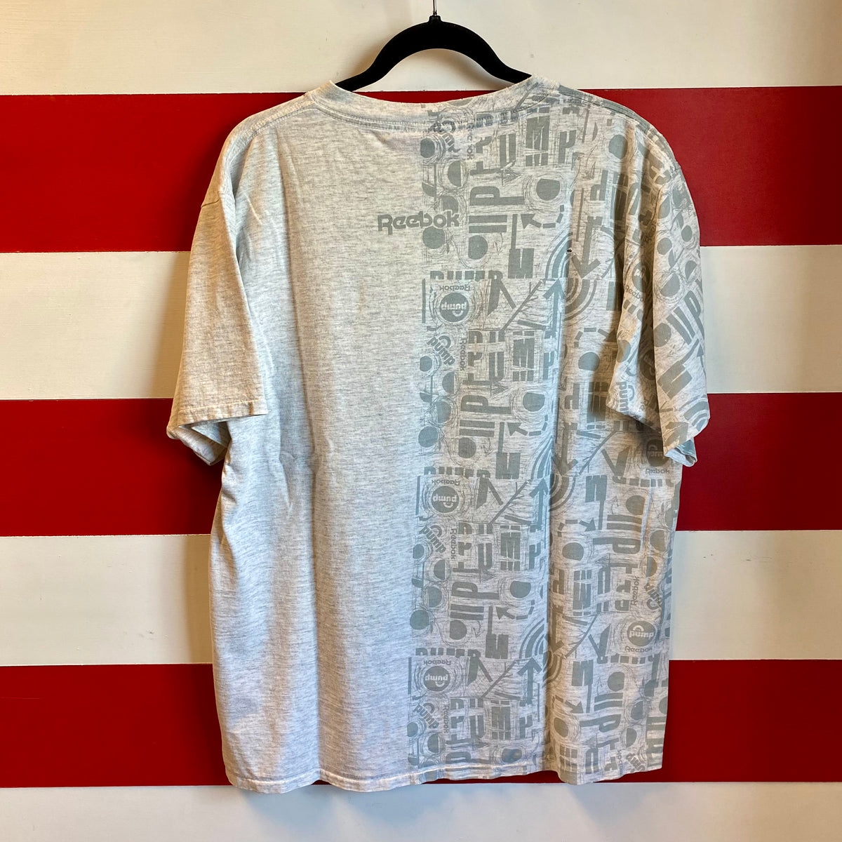 90s Reebok The Pump All Over Print Shirt – Naptown Thrift