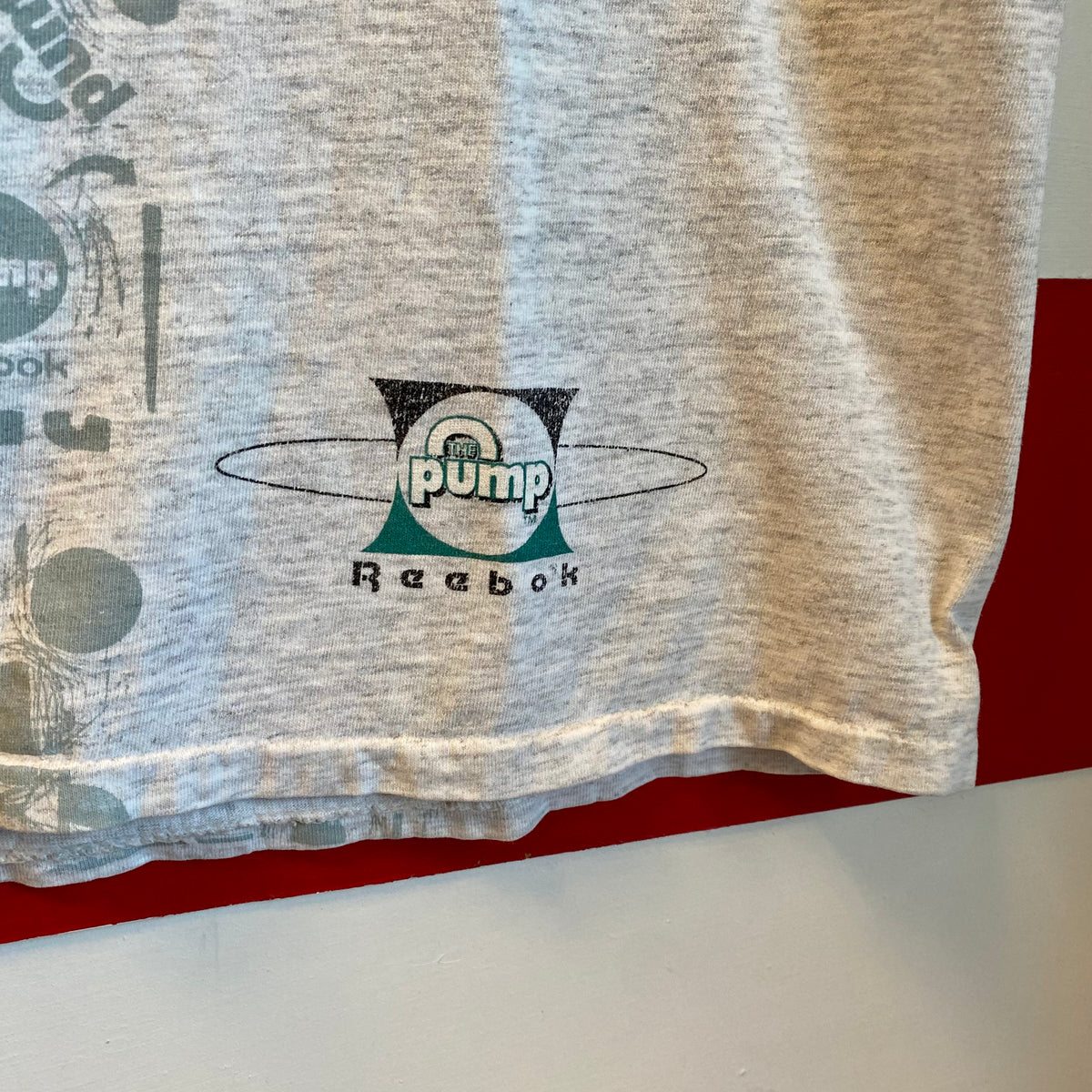 90s Reebok The Pump All Over Print Shirt – Naptown Thrift