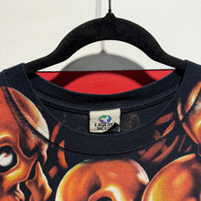 2001 Liquid Blue Skull Pile All Over Print Shirt