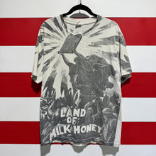Early 2000s Land of Milk & Honey All Over Print Shirt