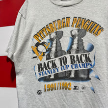 1992 Pittsburgh Penguins Back to Back Stanley Cup Champs Starter Shirt