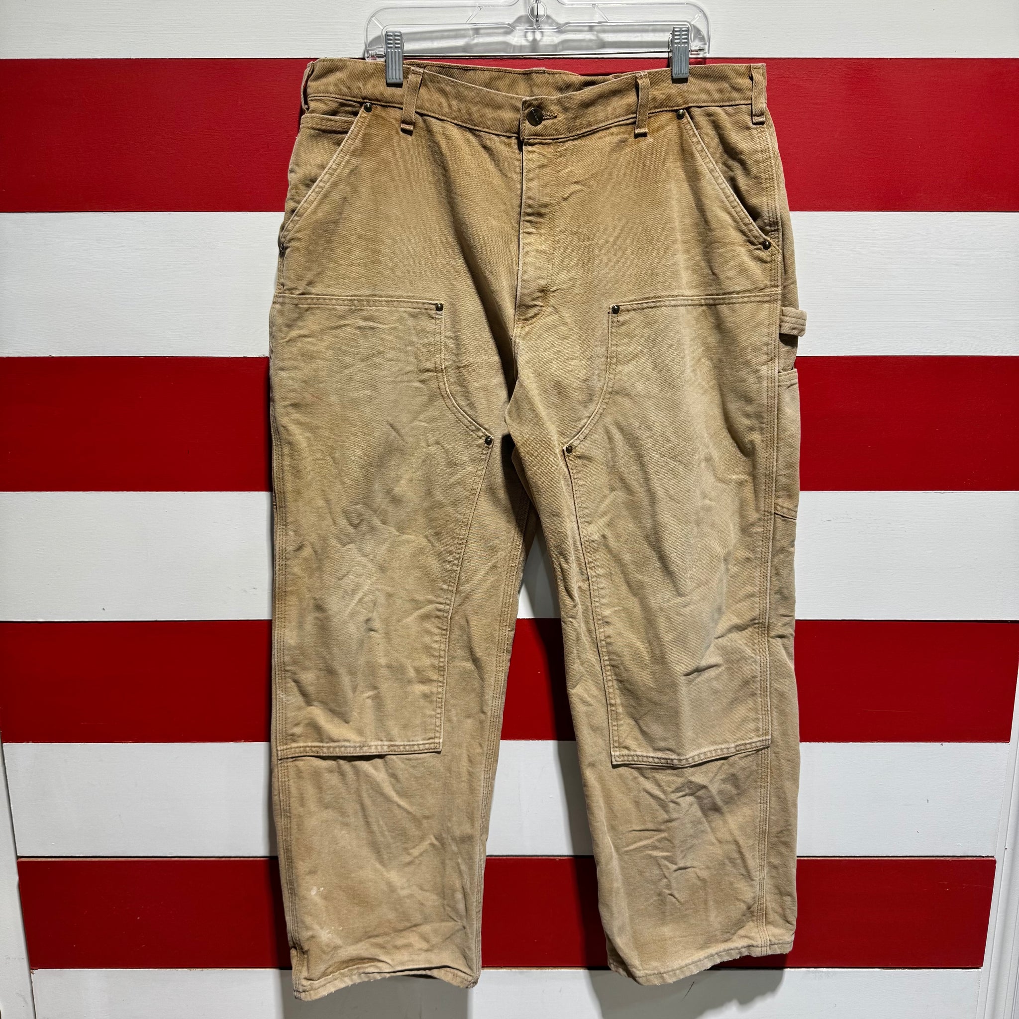 USA製W30 00s carhartt double knee pants Early 2000s Carhartt Double Knee Pants – Naptown Thrift