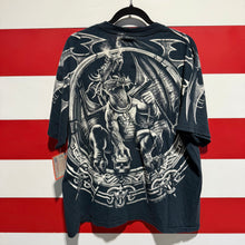 2001 Liquid Blue Dragon All Over Print Shirt