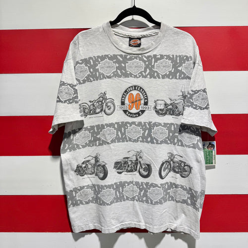 1993 Harley Davidson 90th Anniversary All Over Print Shirt