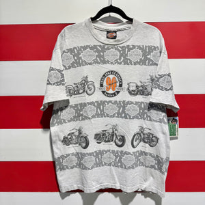1993 Harley Davidson 90th Anniversary All Over Print Shirt