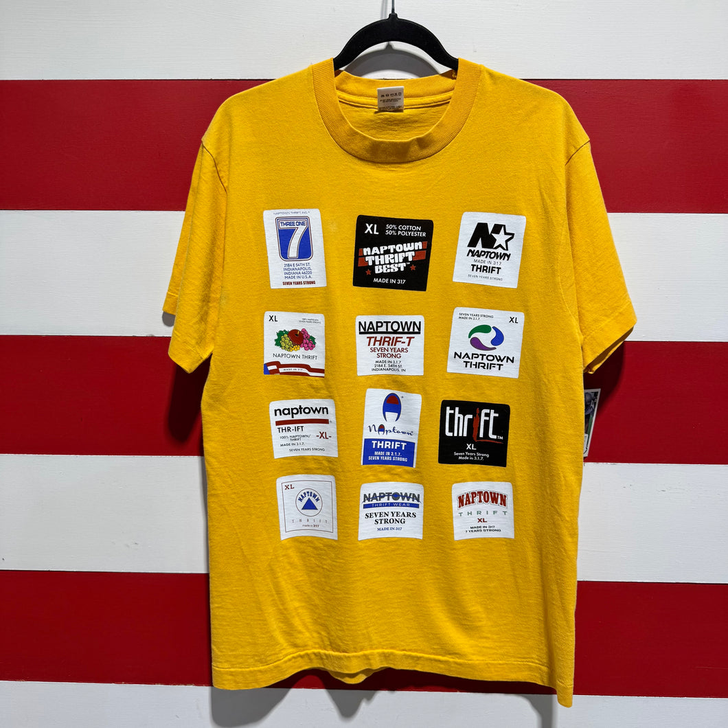 Naptown Thrift 7 Year Anniversary Shirt LARGE