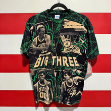 90s Boston Celtics Big Three Salem Sportswear All Over Print Shirt