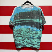 90s National Wildlife Federation Bass All Over Print Shirt