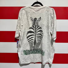 90s Tanzania Zebra All Over Print Shirt