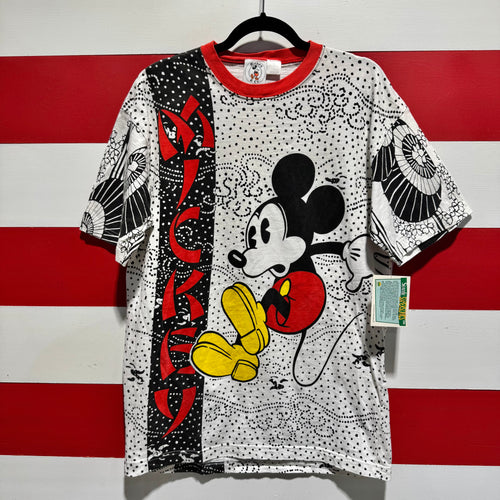 90s Mickey & Co All Over Print Shirt