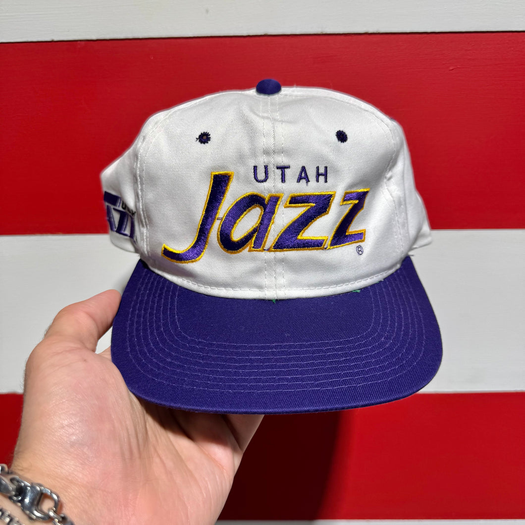 90s Utah Jazz Sports Specialties Script Hat