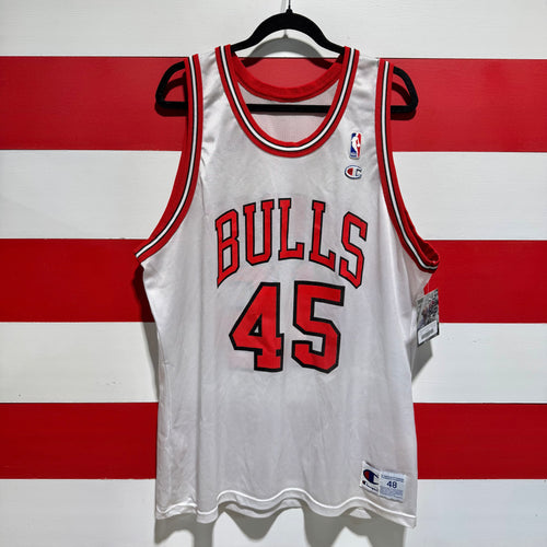 90s Michael Jordan Chicago Bulls 45 Champion Jersey