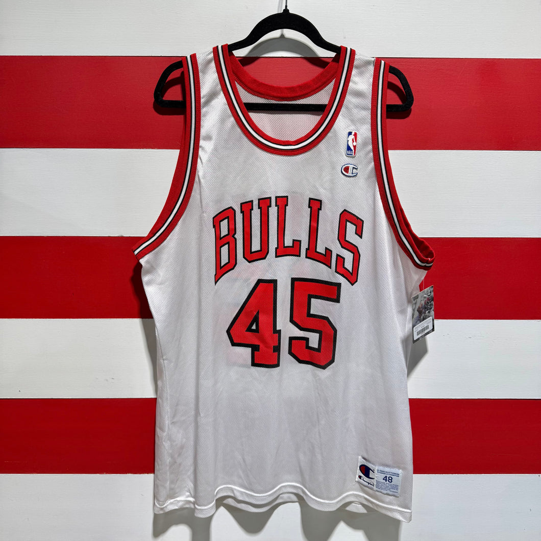 90s Michael Jordan Chicago Bulls 45 Champion Jersey