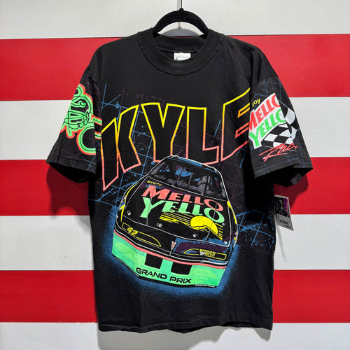 1993 Kyle Petty Mello Yello Racing All Over Print Shirt