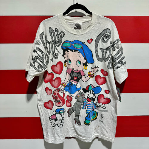 1994 Betty Boop This Girls Got It All Over Print Shirt