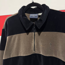 90s Guess Velour Rugby Shirt