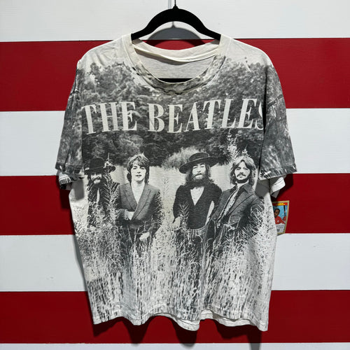 90s The Beatles All Over Print Shirt