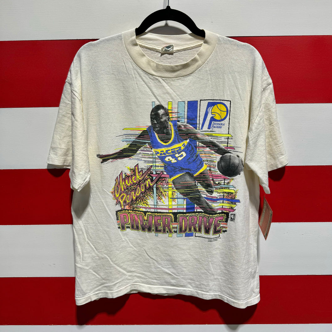 90s Chuck Person Pacers Power Drive Magic Johnson T’s Shirt