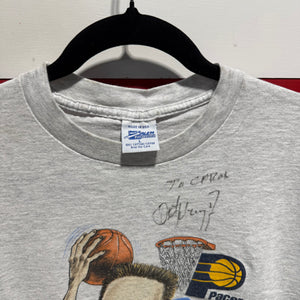 90s Detlef Schrempf Pacers Salem Sportswear Signed Shirt