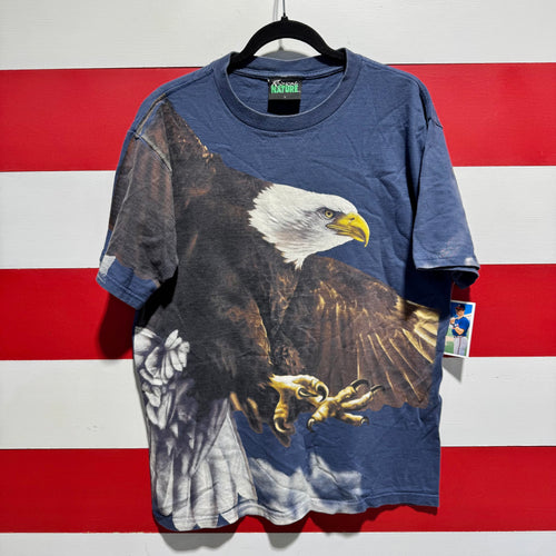 90s Radical Nature Eagle All Over Print Shirt