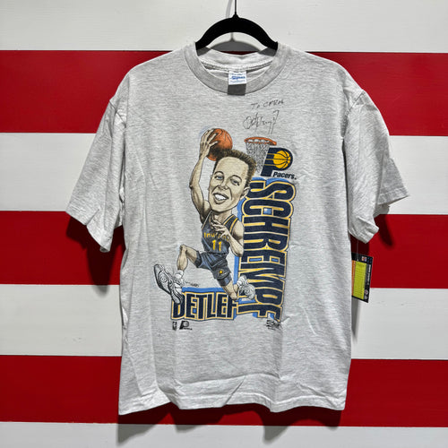 90s Detlef Schrempf Pacers Salem Sportswear Signed Shirt