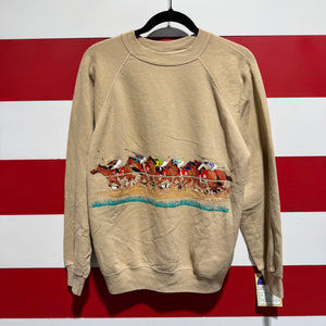80s Horse Racing Sweatshirt