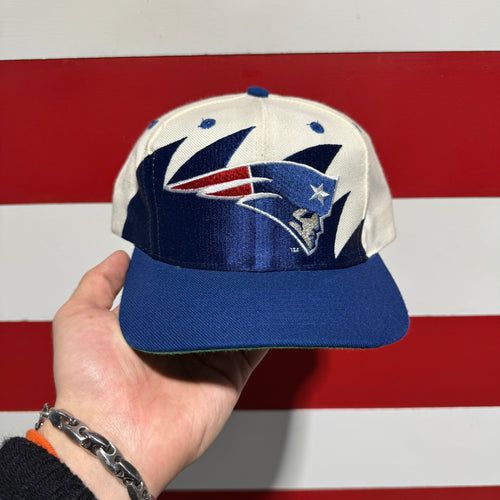 90s New England Patriots Logo Athletic Sharktooth Hat
