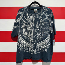 2001 Liquid Blue Dragon All Over Print Shirt