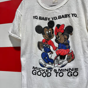 80s Yo Baby Yo Mickey & Minnie Good To Go Shirt