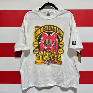 1996 Chicago Bulls NBA Champions Greatest Team Ever Starter Shirt