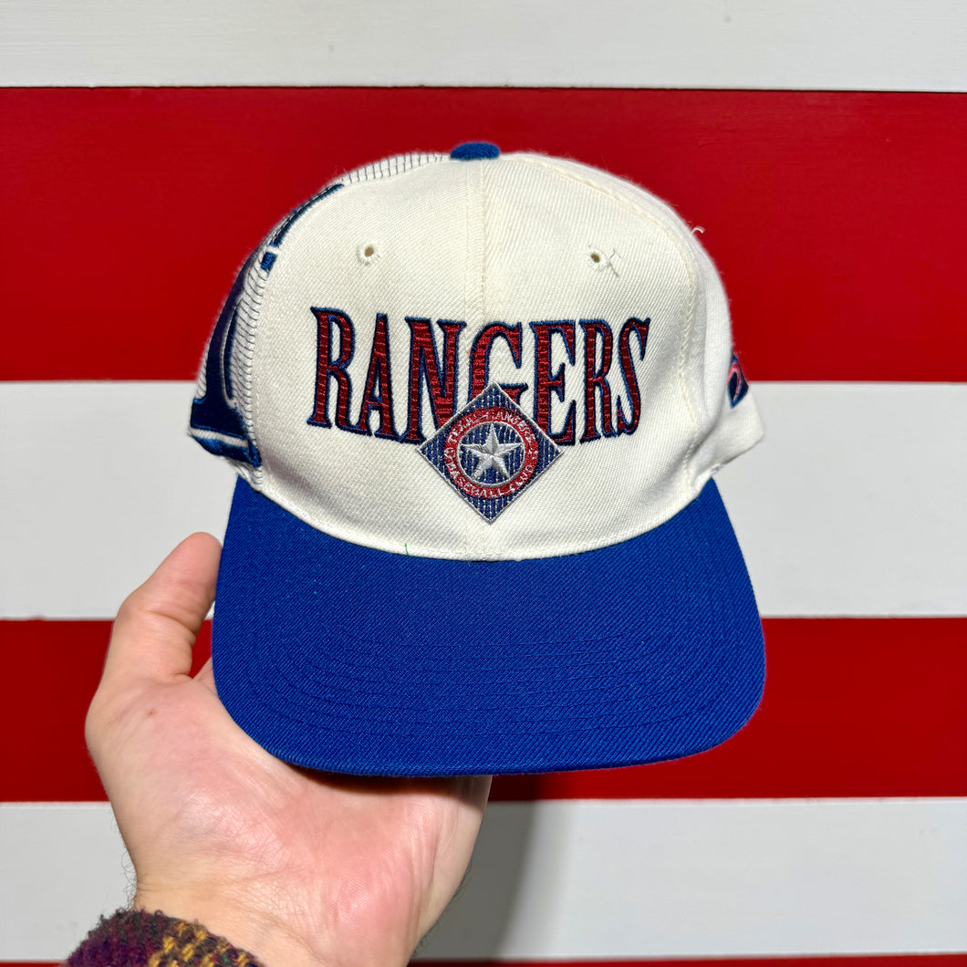 90s Texas Rangers Sports Specialties Laser Hat