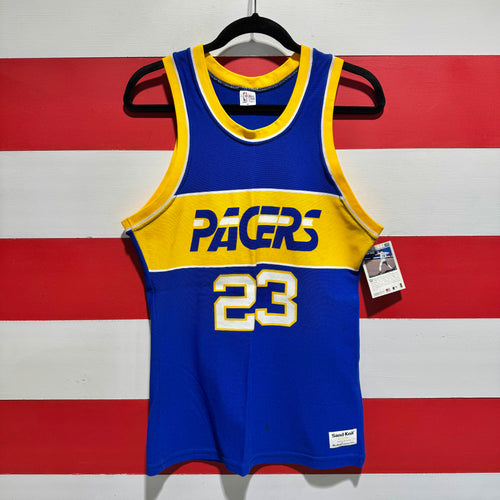 80s Mike Sanders Pacers Sand Knit Jersey