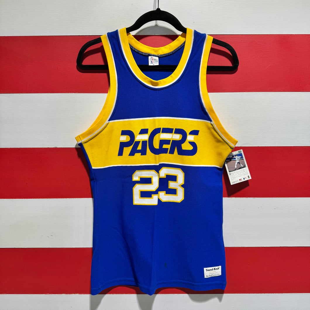 80s Mike Sanders Pacers Sand Knit Jersey
