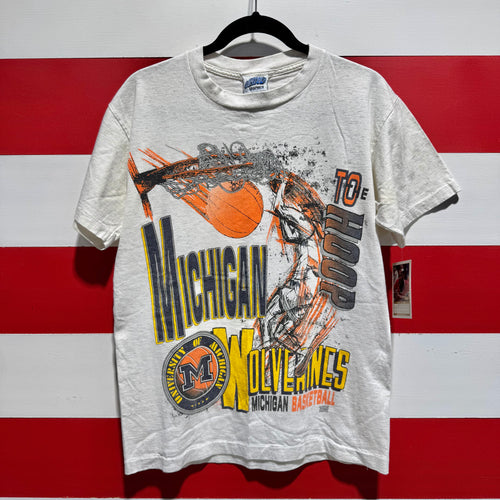 90s Michigan Wolverines Basketball To The Hoop Shirt