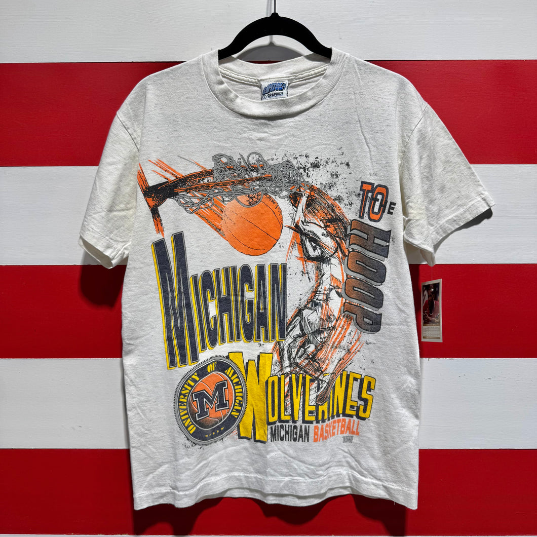 90s Michigan Wolverines Basketball To The Hoop Shirt