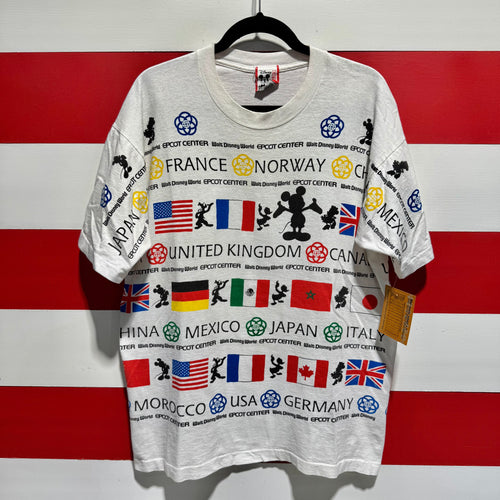 90s Walt Disney World Epcot Center All Over Print Shirt