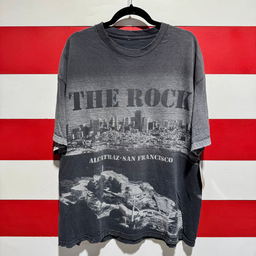 90s The Rock Alcatraz All Over Print Shirt