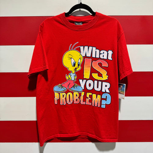 Early 2000s Tweety What Is Your Problem Shirt