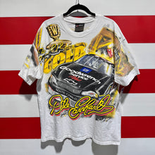 Early 2000s Dale Earnhardt Black Gold All Over Print Shirt