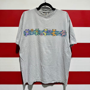 2000 Grateful Dead Bears Liquid Blue Shirt