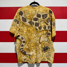 1996 Liquid Blue Snake All Over Print Shirt