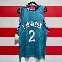 90s Larry Johnson Charlotte Hornets Champion Jersey