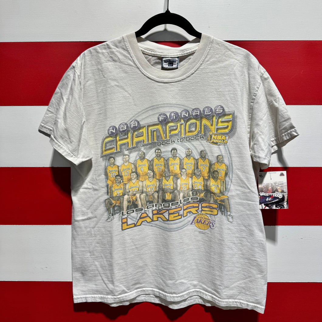 2001 LA Lakers Back to Back NBA Champions Shirt