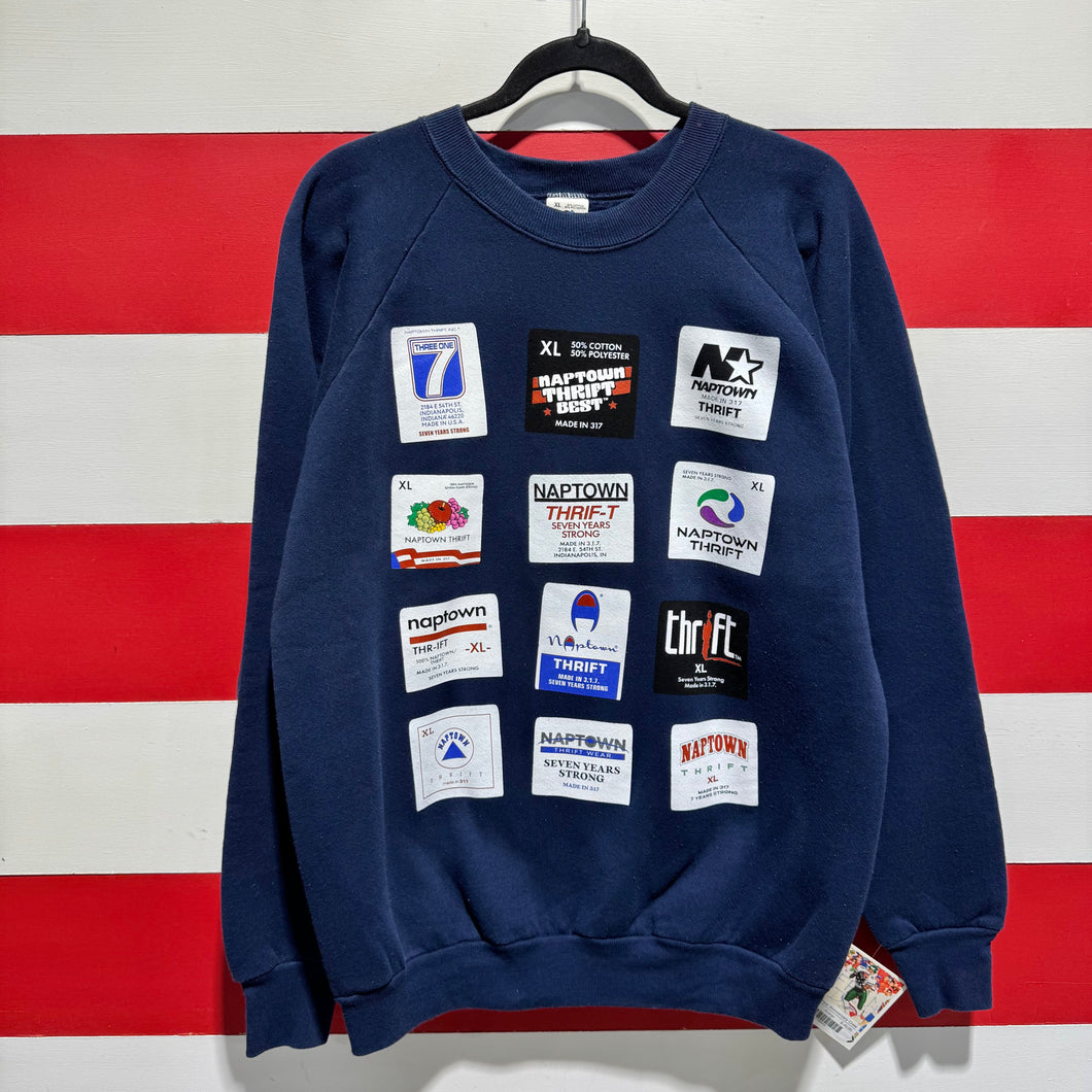 Naptown Thrift 7 Year Anniversary Sweatshirt LARGE