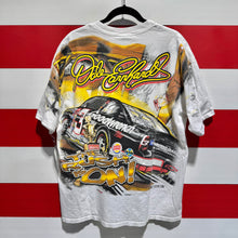 Early 2000s Dale Earnhardt Black Gold All Over Print Shirt