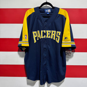 90s Indiana Pacers Starter Baseball Jersey