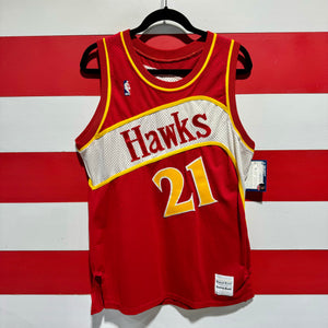 80s Dominique Wilkins Atlanta Hawks Sand Knit Jersey