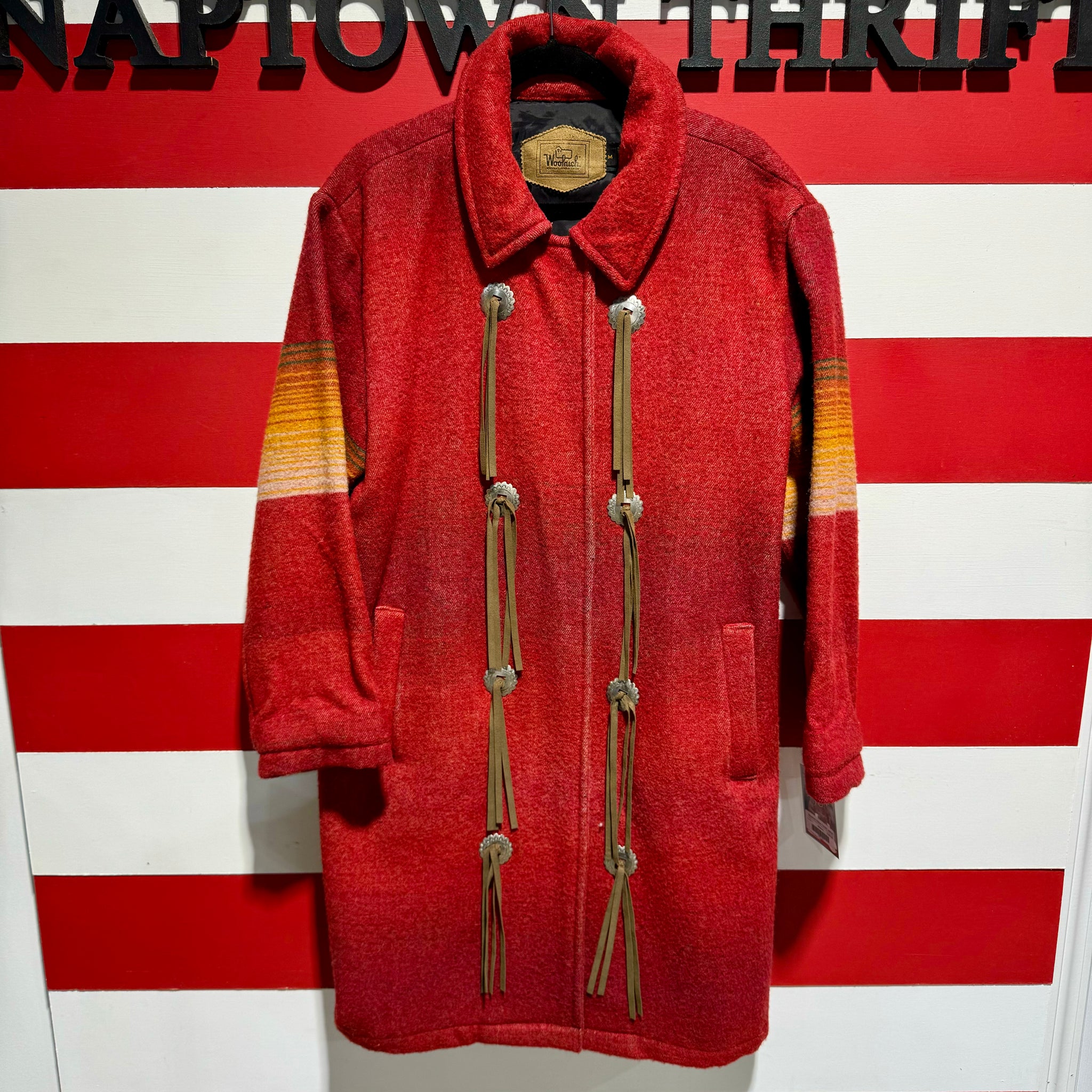 Woolrich top aztec coat