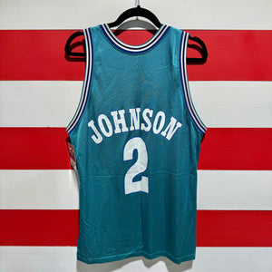 90s Larry Johnson Hornets Champion Jersey